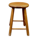 Vintage solid wood stool – 4 legs – Scandinavian style