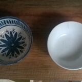 Duo of mismatched old bowls