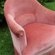Fauteuil crapaud rose