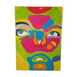 Contemporary pop face canvas
