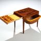 Table d'appoint, de couture en palissandre par Severin Hansen pour Haslev, Danemark 1960