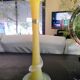 Vintage blown glass soliflore vase - Art Glass from Toul - 34 cm
