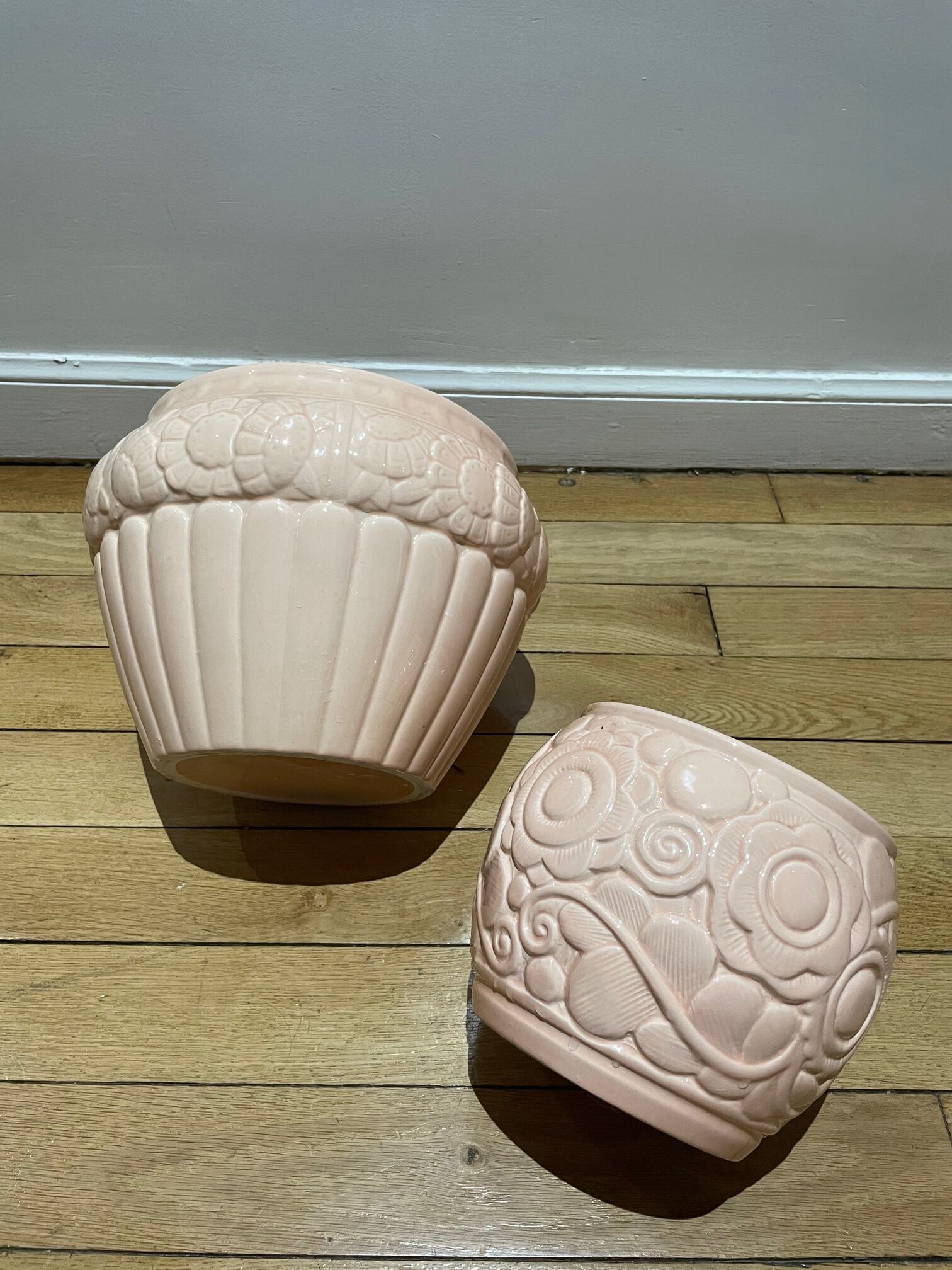 Pair of pot covers in saint clément ceramic