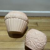 Pair of pot covers in saint clément ceramic