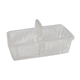 Salt pepper trays round molded glass