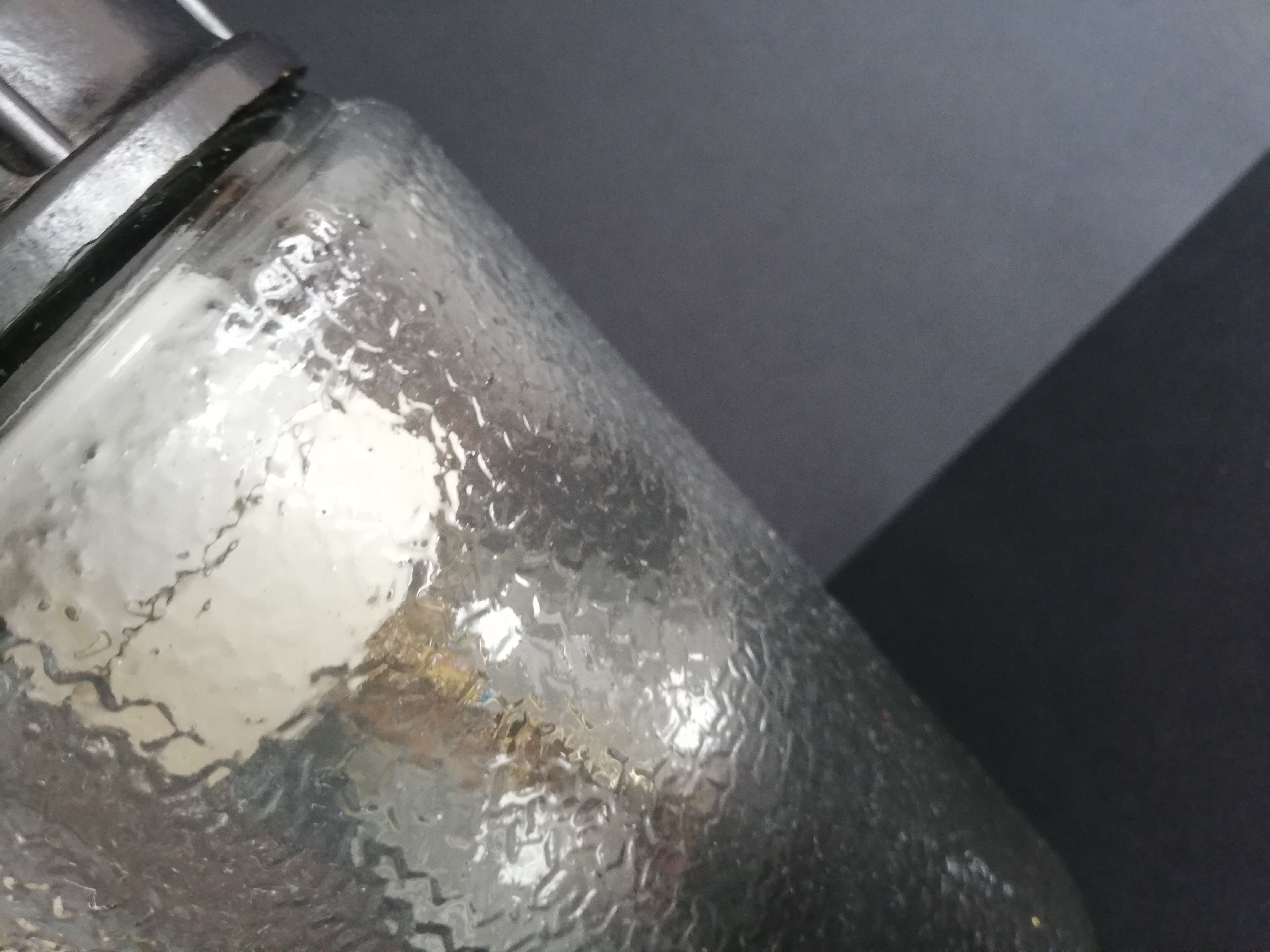 1990s Russian Soviet glass mason jar table lamp lantern Industrial