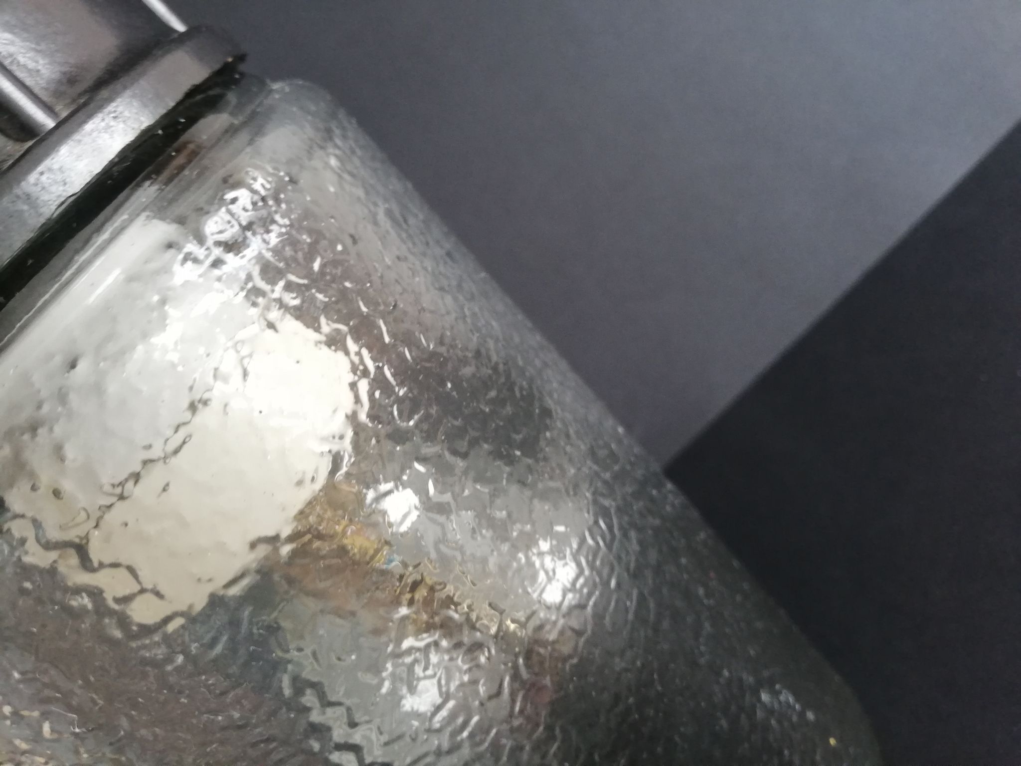 1990s Russian Soviet glass mason jar table lamp lantern Industrial