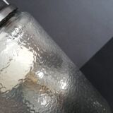 1990s Russian Soviet glass mason jar table lamp lantern Industrial