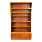Bibliothèque avec meuble de base, teck, années 1960