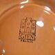 Set of 6 round plates with Gien France compartments