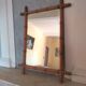 Vintage bamboo mirror