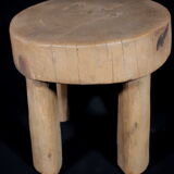 African Art Africa - Antique Wooden Stool West Africa - 21 Cms