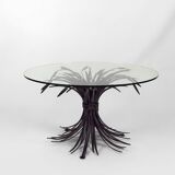 Coffee table with ears of wheat, "Coco Chanel" by Goossens, Circa 1970