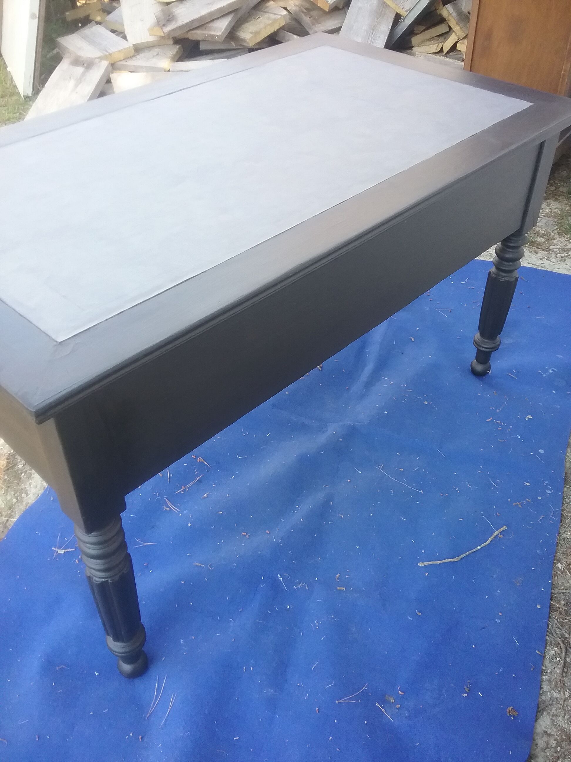 Black desk