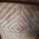 Pair of armchairs in braided rattan 70s