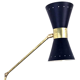 Italian wall black arm sconce