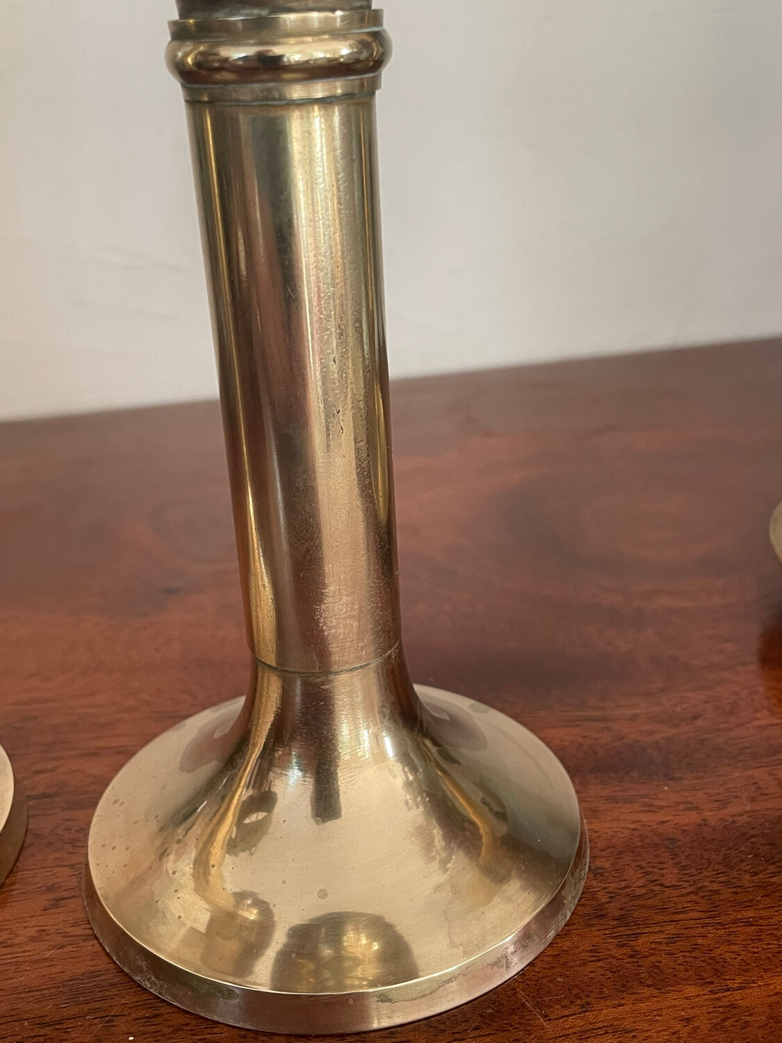 Pair of vintage brass candlesticks