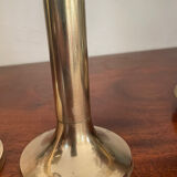 Paire de bougeoirs en laiton vintage