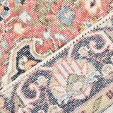 Red & Navy Blue Oriental Persian Rug, 207x315Cm