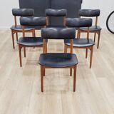 Teak table and 6 chairs