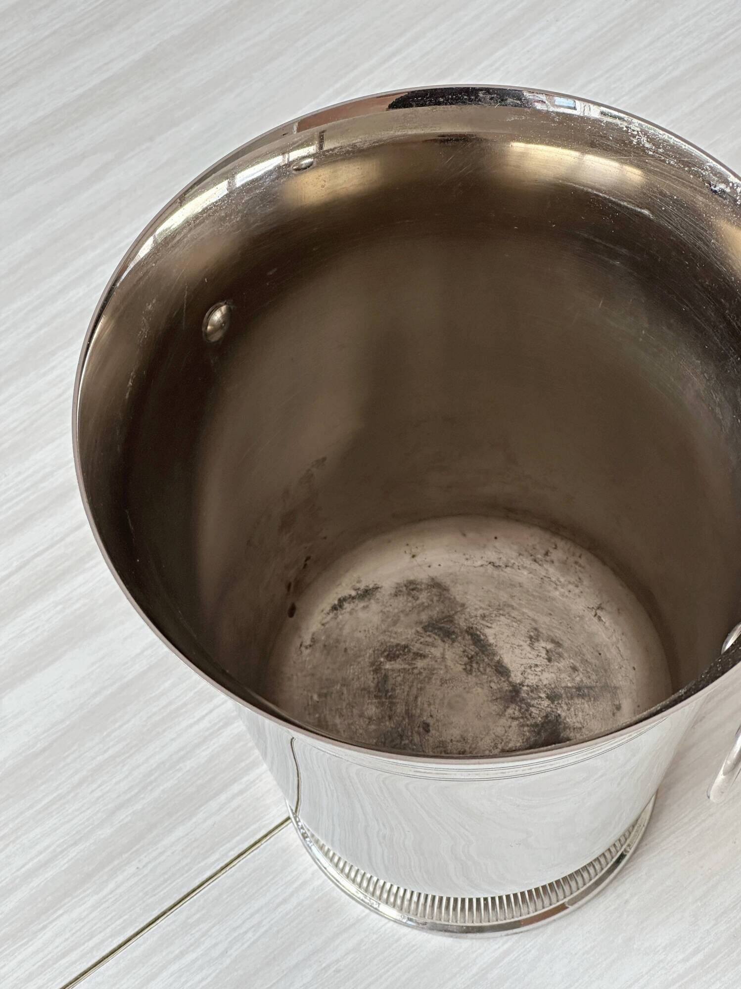 Vintage silver champagne bucket
