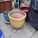 Large glazed ceramic flower pots – perfect for terrace or