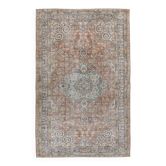 Tapis oriental classique vintage bleu rouge 5x9, 168x268 cm