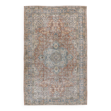 5x9 Blue Red Oriental Classic Vintage Rug, 168x268Cm