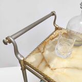 Golden bar and onyx dessert