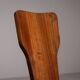 Pair of sculptural rustic wooden chairs in pine France 1960