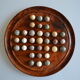 Solitaire game in exotic wood and semi-precious stones