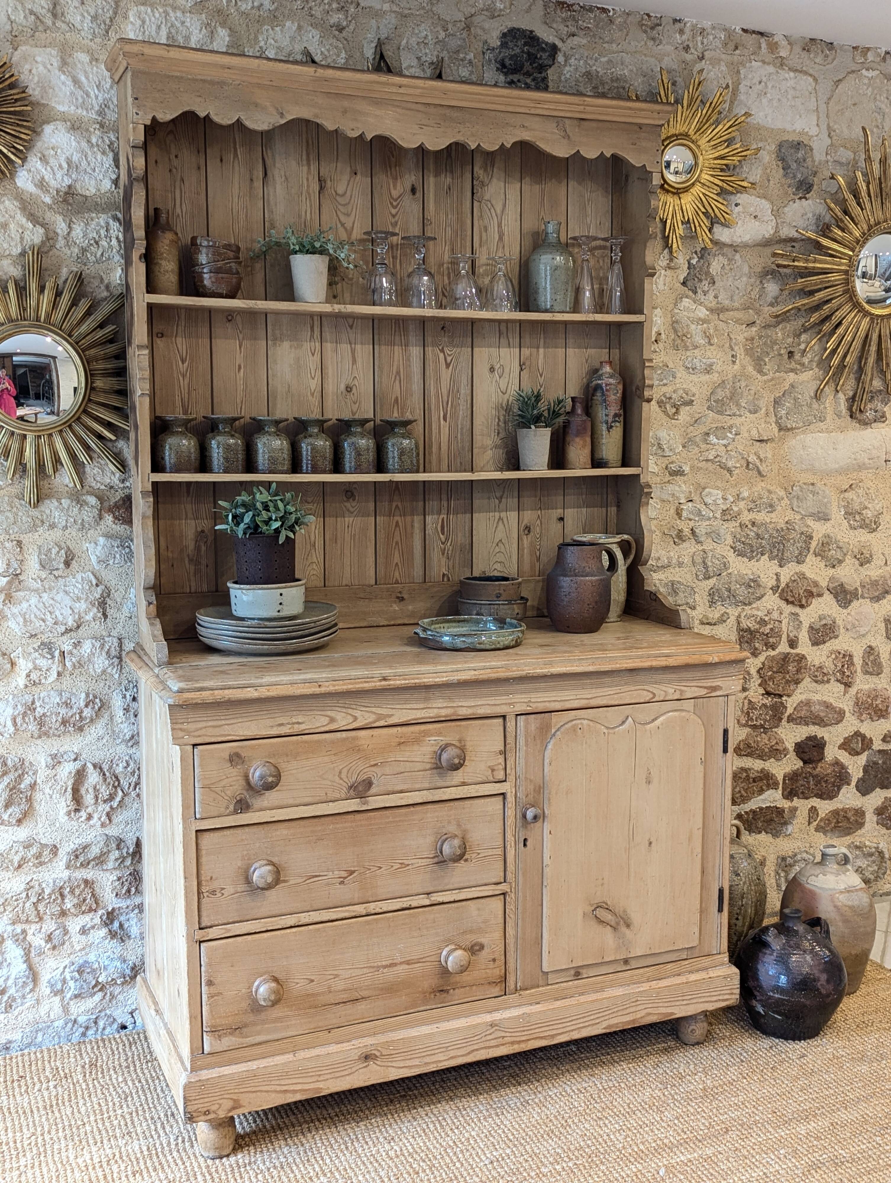 Antique dresser in pitch pine