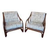 Paire de fauteuils en rotin vintage
Années 1960–1970