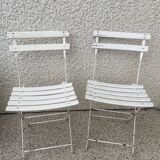 Pair of vintage folding chairs