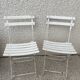 Paire de chaises pliantes vintage