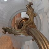 Art deco bronze sconce