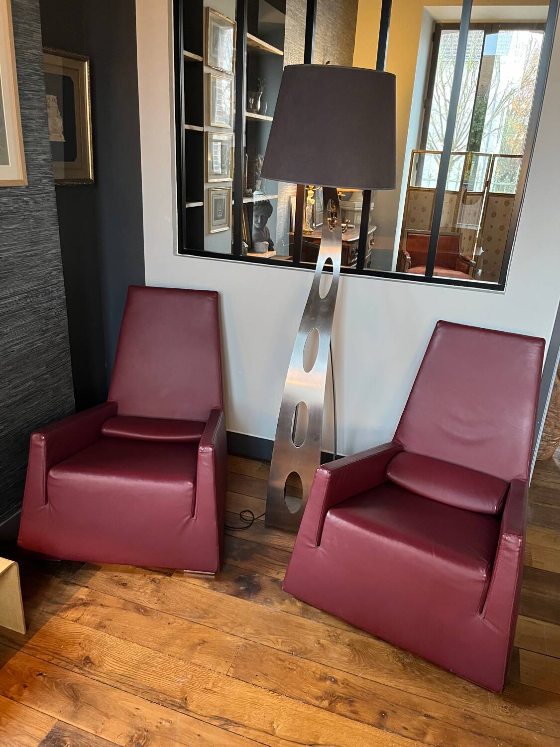 Pair of contemporary armchairs Jul