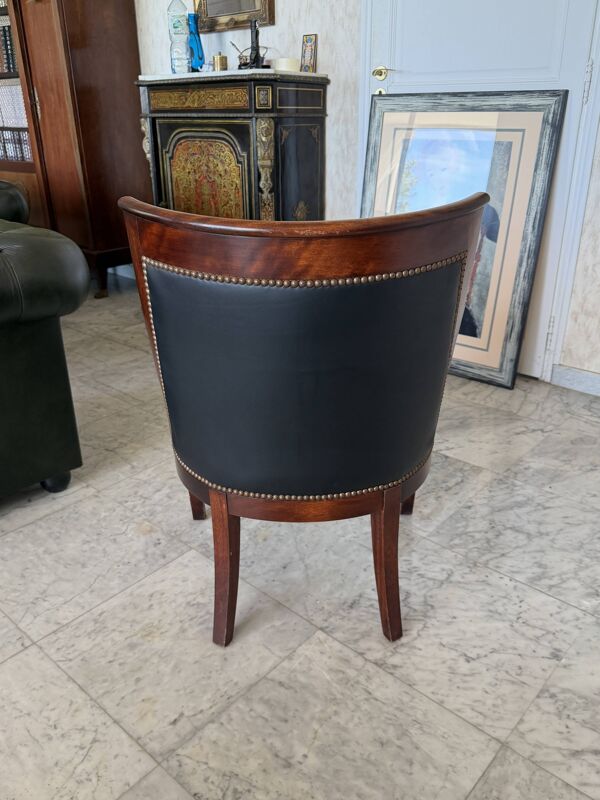 Fauteuil style Empire / Consulat à col de cygne