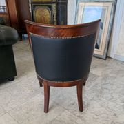 Empire/Consulate style swan neck armchair