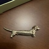 Silver dachshund knife holder