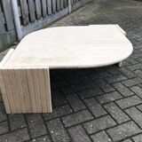 Beige marble coffee table by Roche Bobois, 1970s