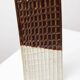 Brown ceramic skyscraper vase, Czech mid-century 1960s design, textured grid