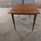 Scandinavian teak table with built-in extension