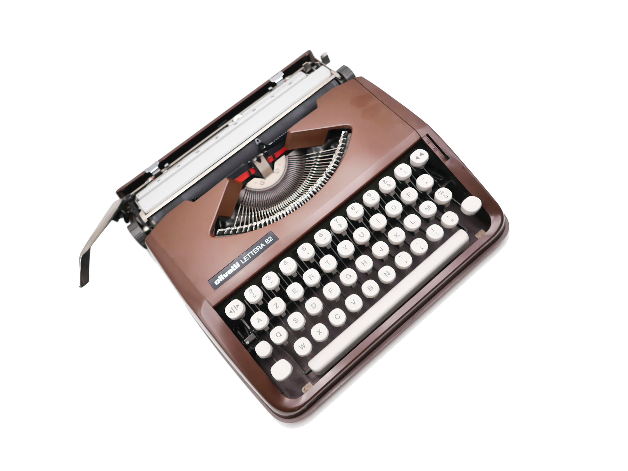 Typewriter Olivetti Lettera 82 Brown revised ribbon new