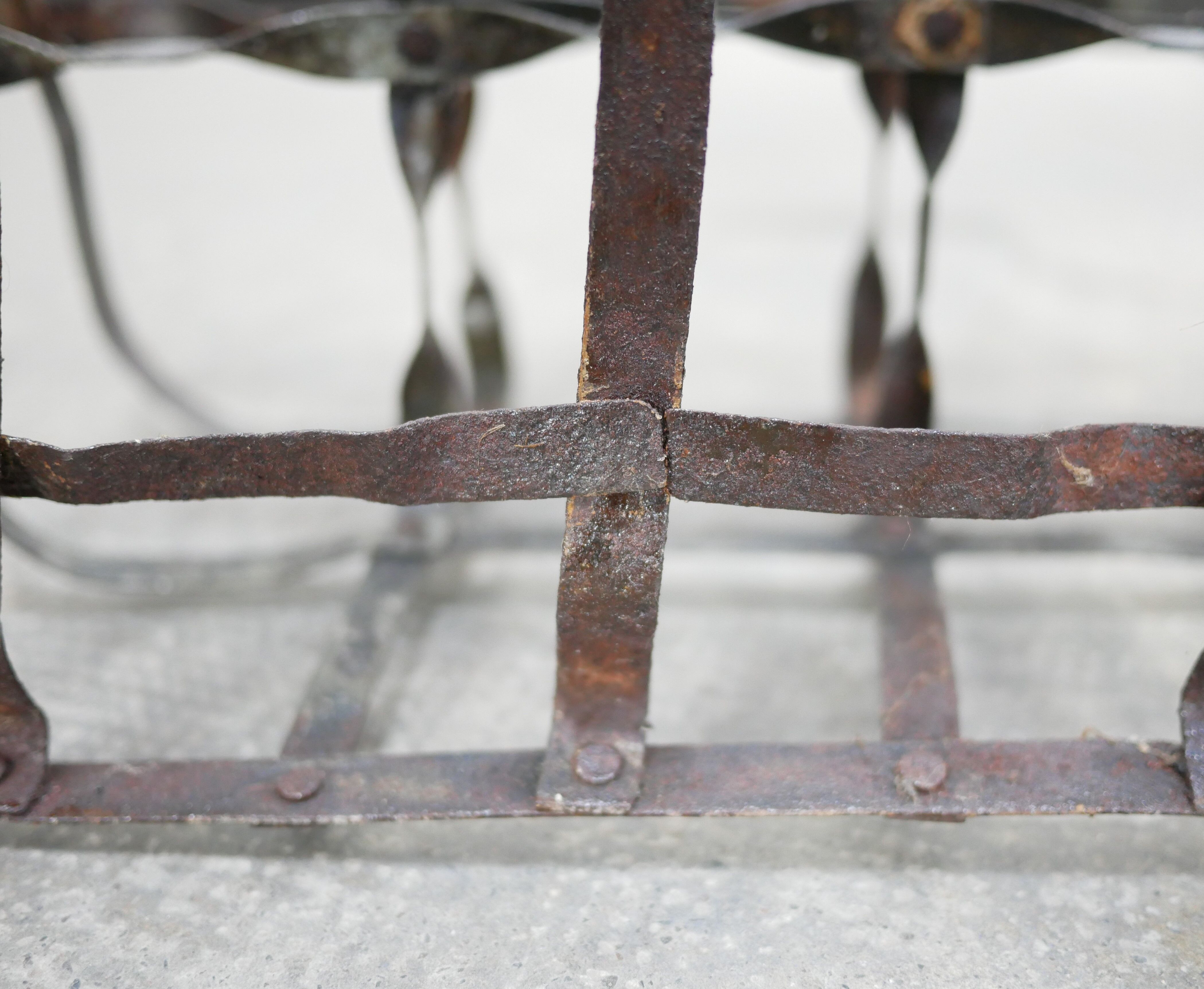 Vintage metal bottle rack