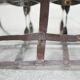 Vintage metal bottle rack
