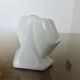 Art Deco soap dish in white porcelain