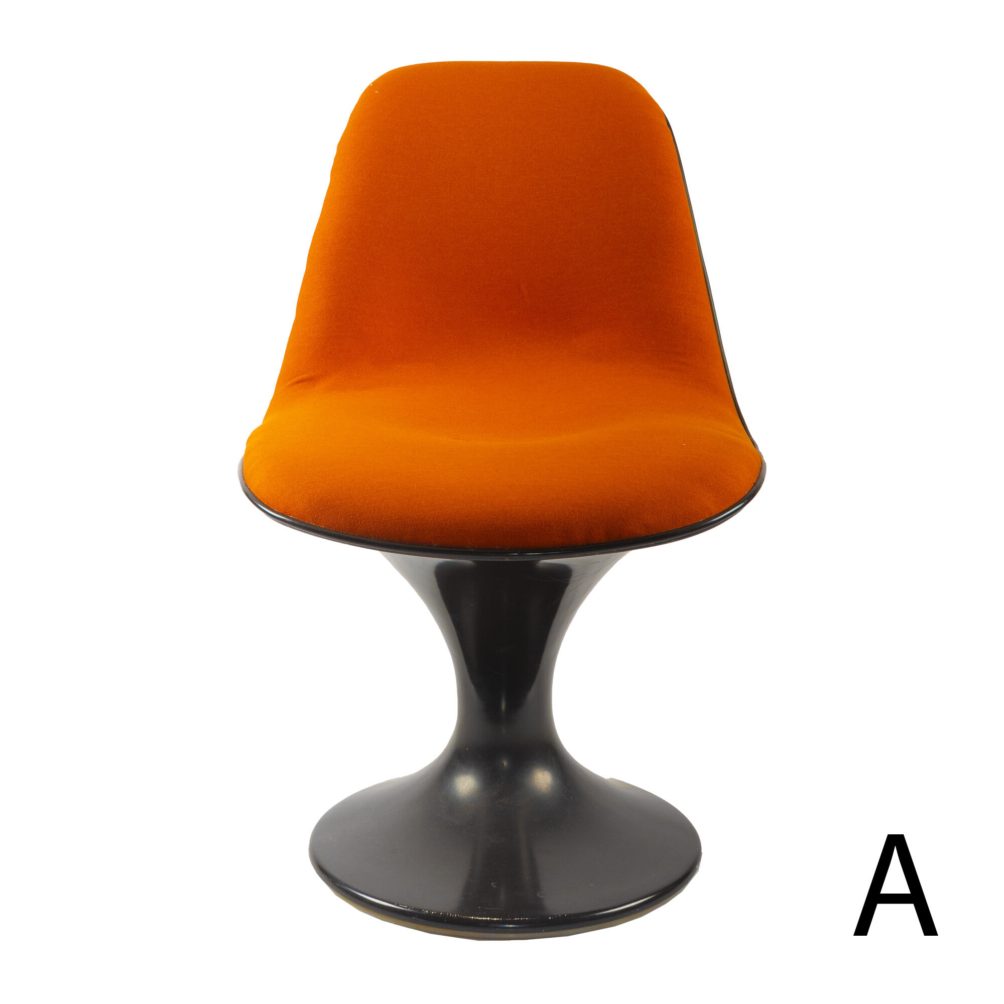 Orange and Brown Orbit Chair by Farner & Grunder for Herman Miller