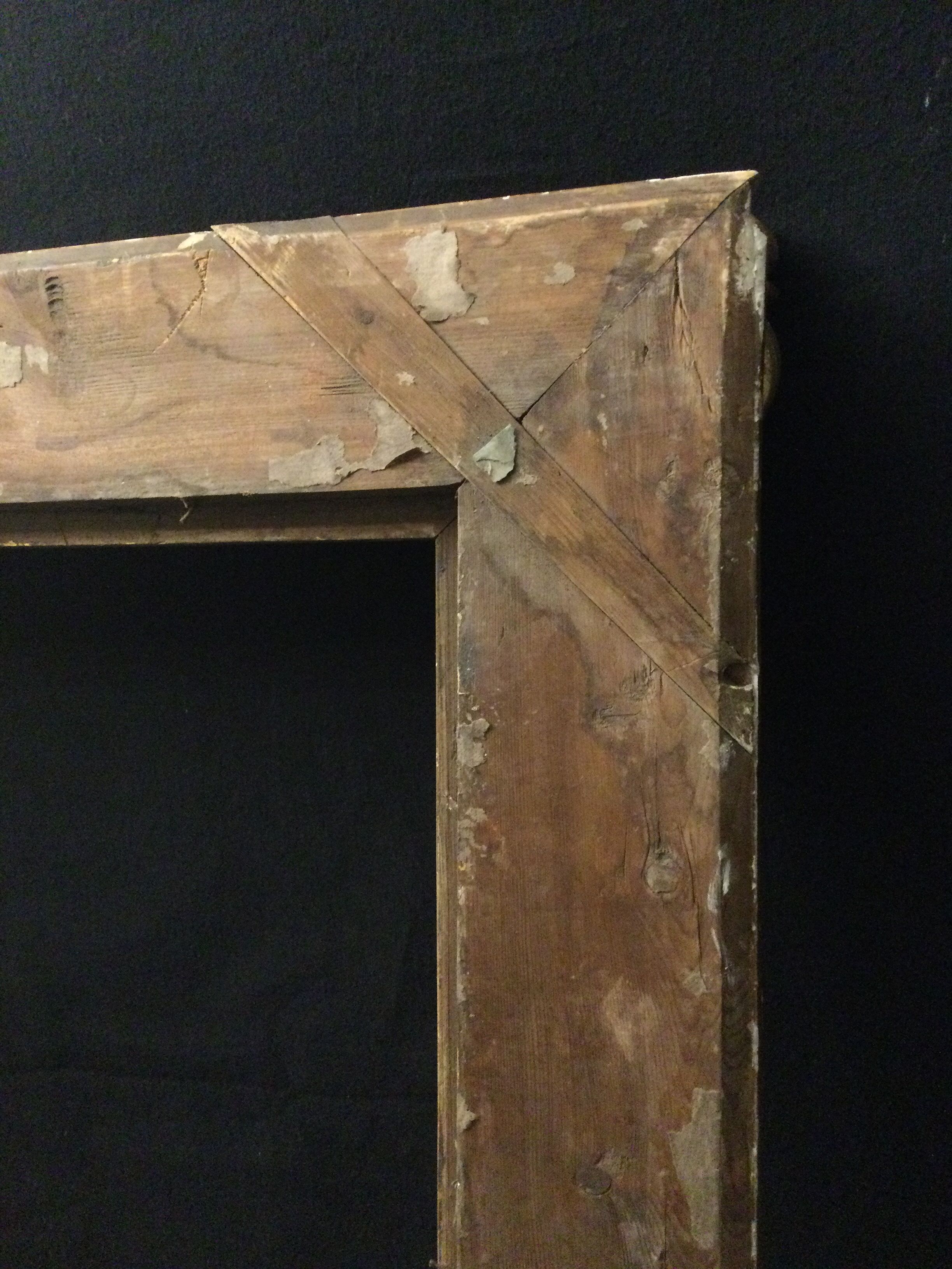 Cadre bois plâtre et stuc pour tableau 52,5x42,5 cm