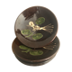 Four decorated ceramic plates